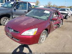 2005 Honda Accord 2.4 Ex Red vin: 1HGCM56785A042213