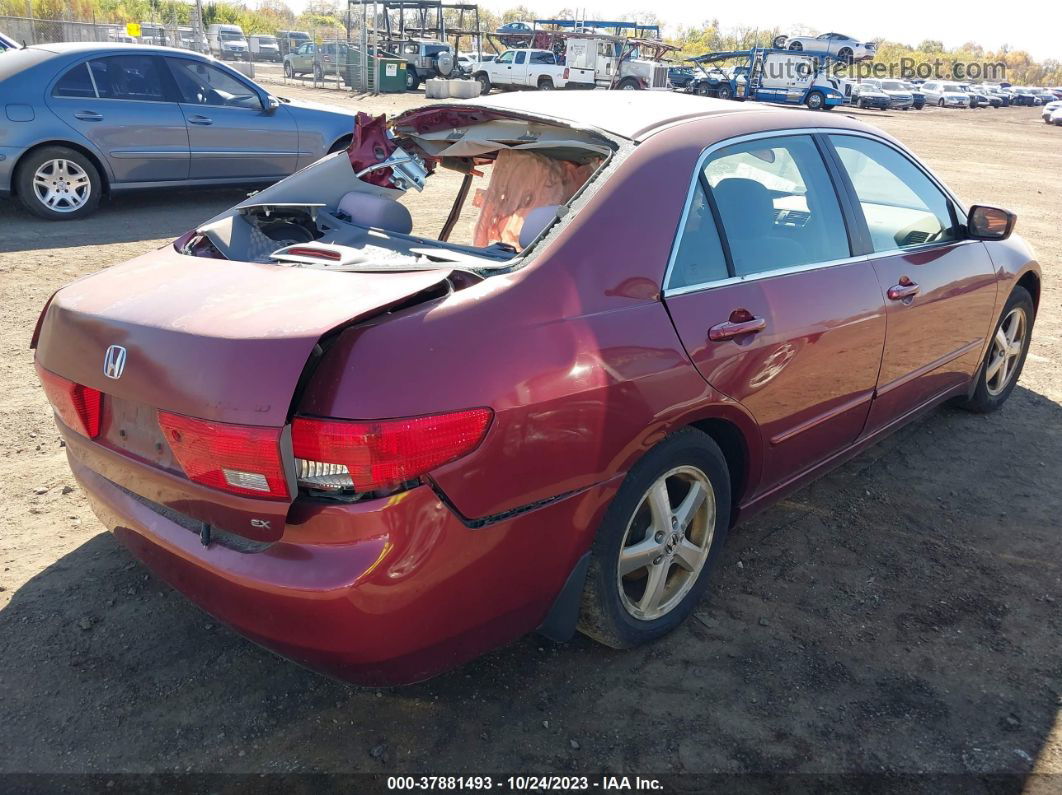 2005 Honda Accord 2.4 Ex Red vin: 1HGCM56785A042213