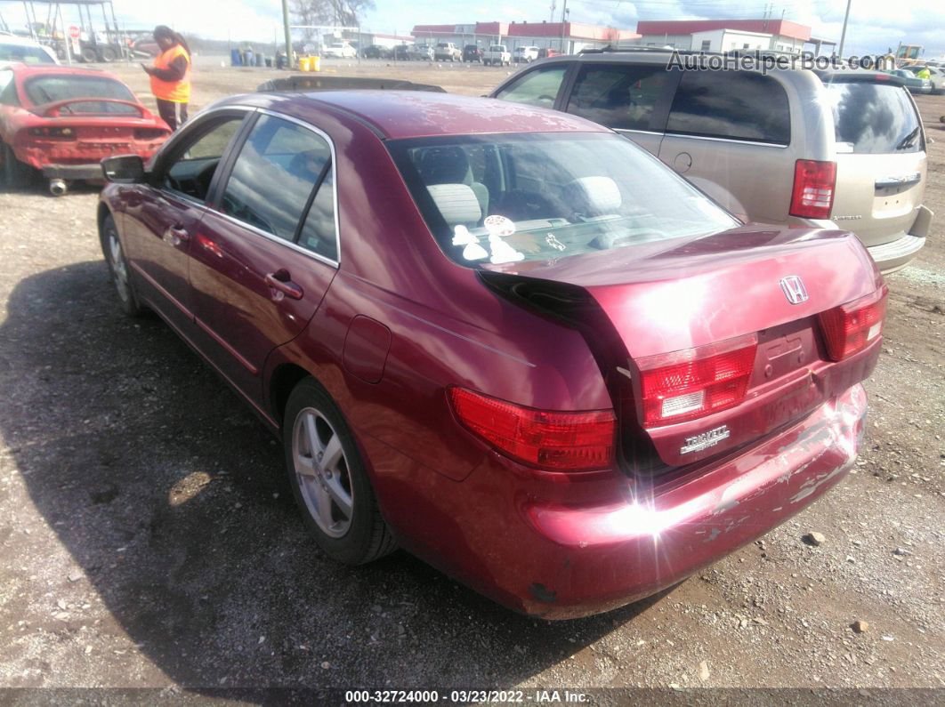 2005 Honda Accord Sdn Ex/ex-l With Navi Red vin: 1HGCM56785A112440