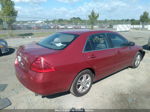 2007 Honda Accord 2.4 Ex Красный vin: 1HGCM56797A185898