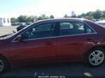 2007 Honda Accord 2.4 Ex Red vin: 1HGCM56797A185898