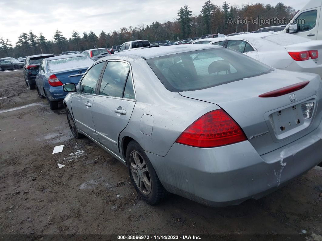 2007 Honda Accord Sdn Ex/ex-l Silver vin: 1HGCM56797A229169