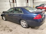 2007 Honda Accord Ex Blue vin: 1HGCM567X7A040787