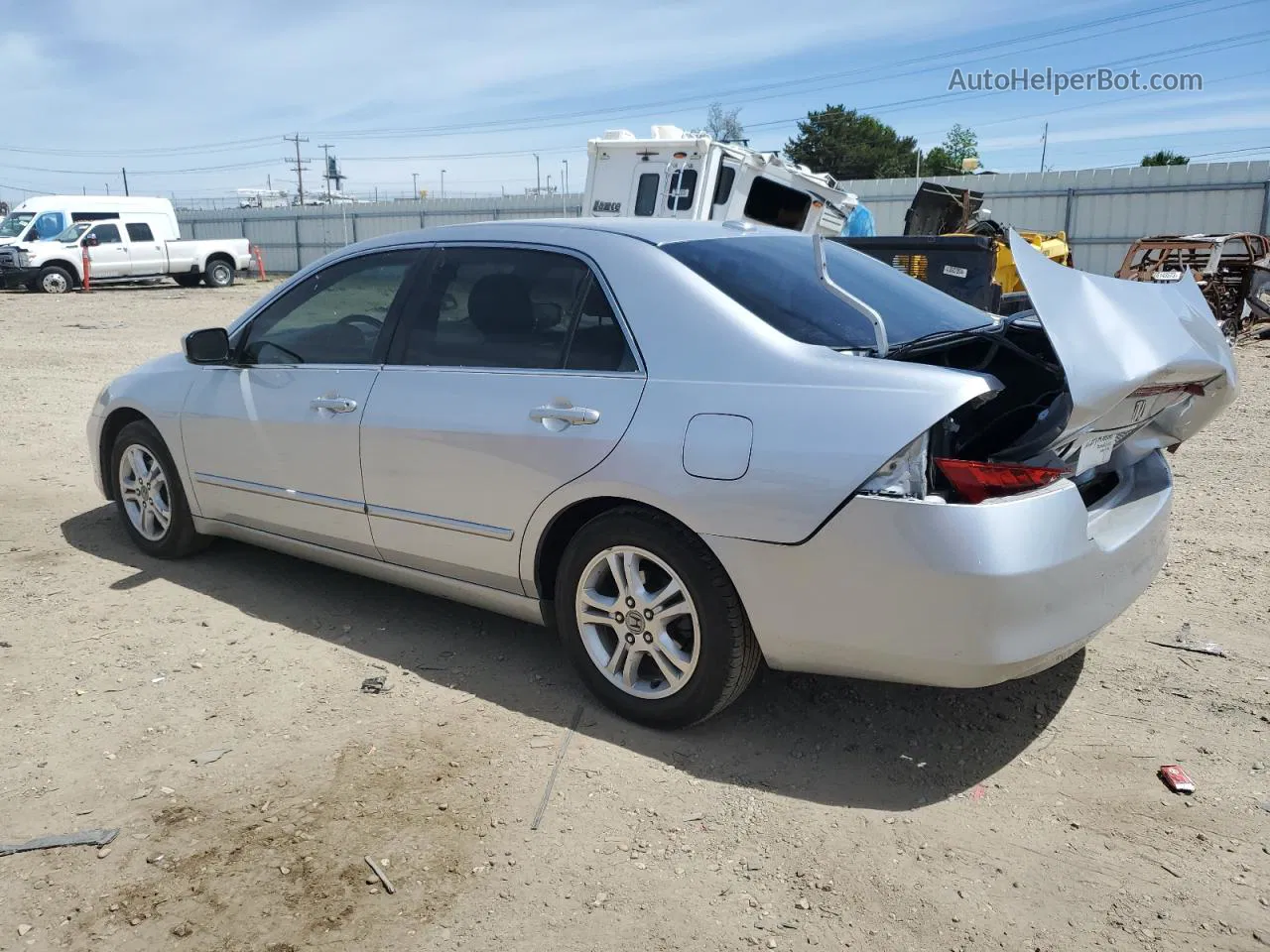 2007 Honda Accord Ex Silver vin: 1HGCM567X7A088905