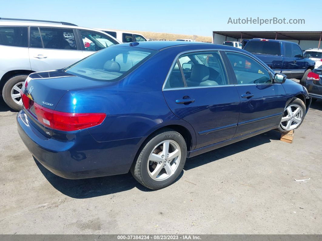 2005 Honda Accord Sdn Ex-l Blue vin: 1HGCM56805A066949