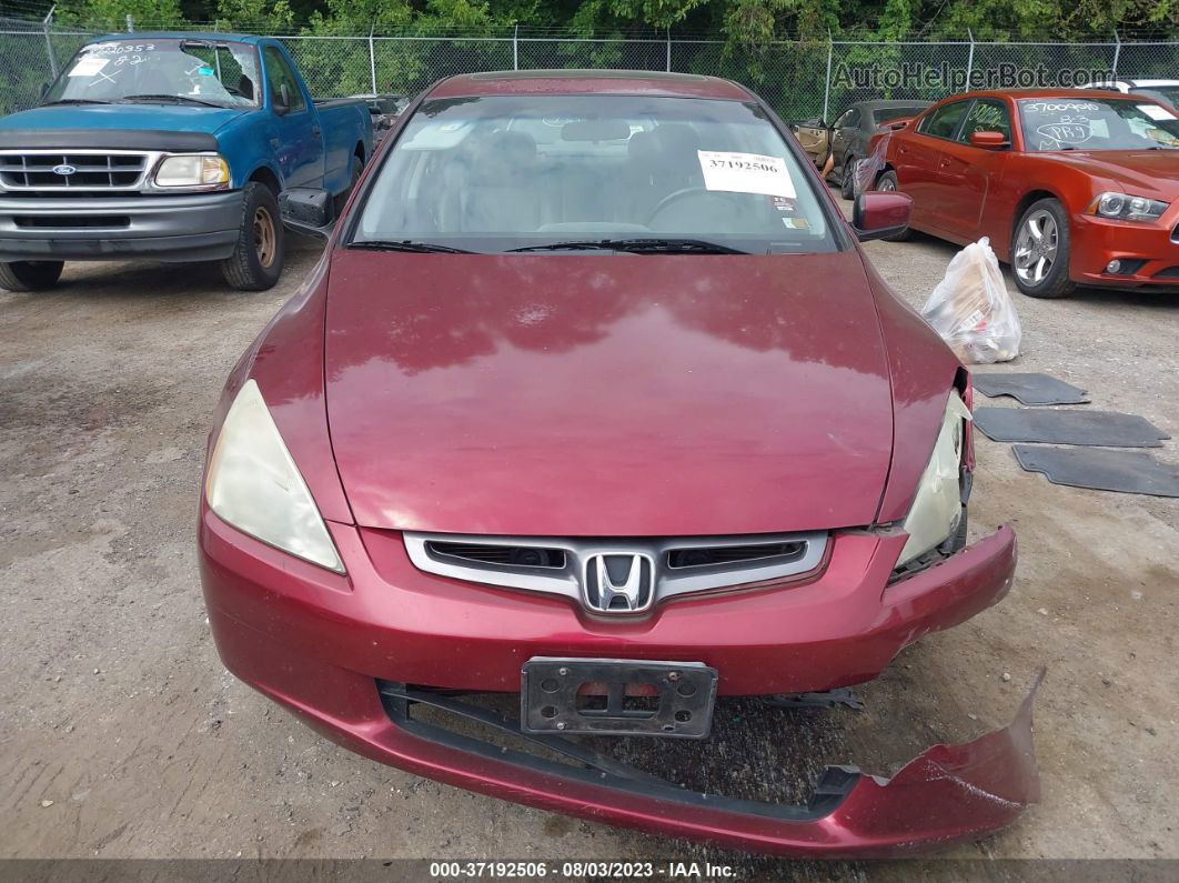 2005 Honda Accord Sdn Ex-l Burgundy vin: 1HGCM56805A123828