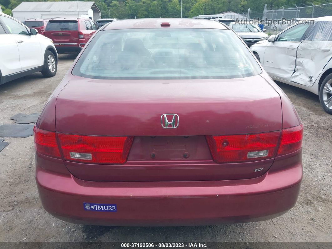 2005 Honda Accord Sdn Ex-l Burgundy vin: 1HGCM56805A123828