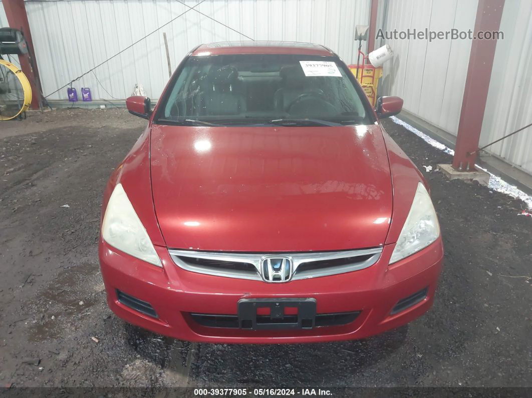 2007 Honda Accord 2.4 Ex Красный vin: 1HGCM56807A019813