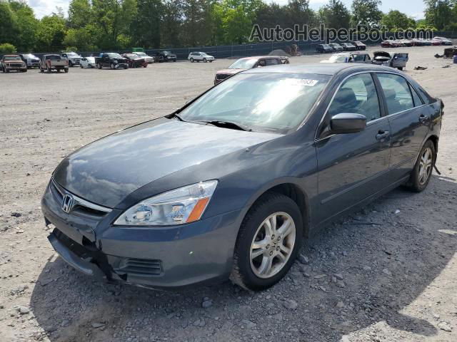 2007 Honda Accord Ex Gray vin: 1HGCM56807A042833