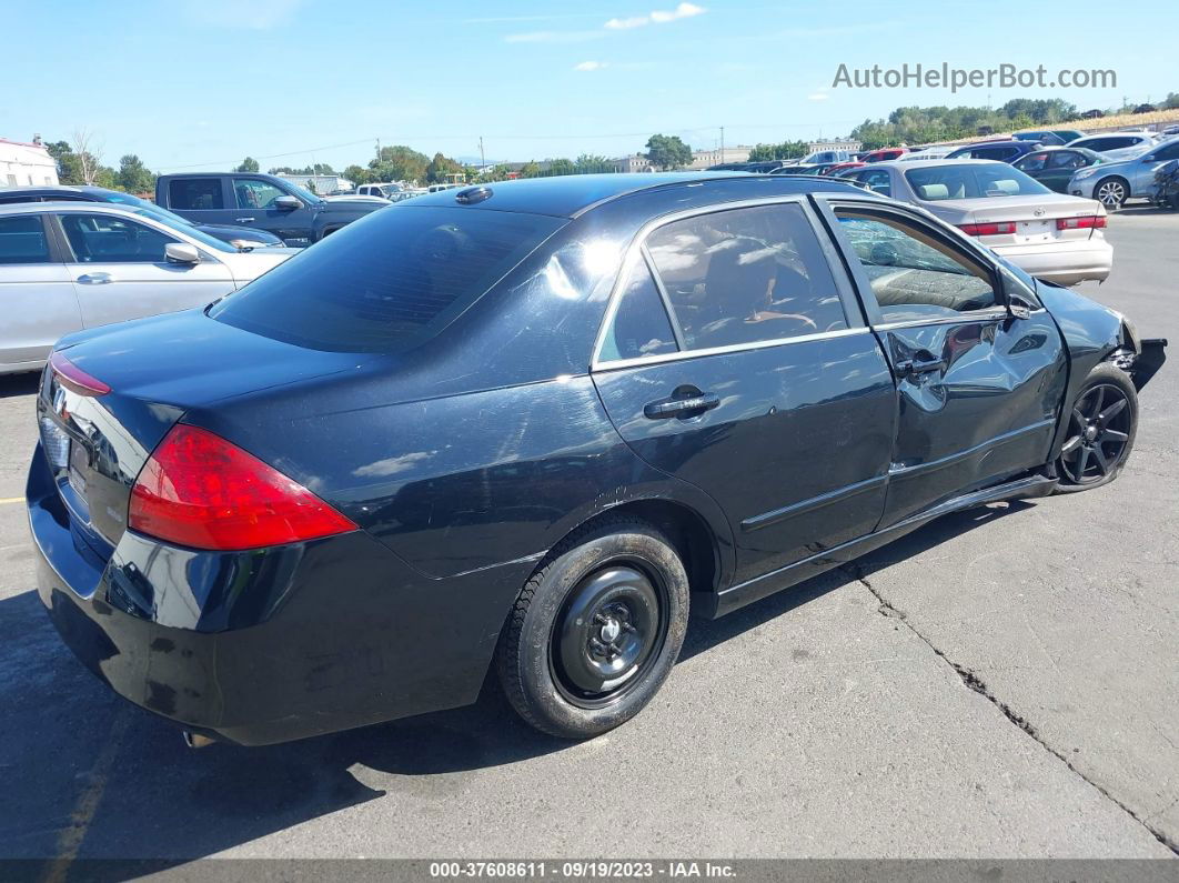 2007 Honda Accord Sdn Ex-l Black vin: 1HGCM56807A061513