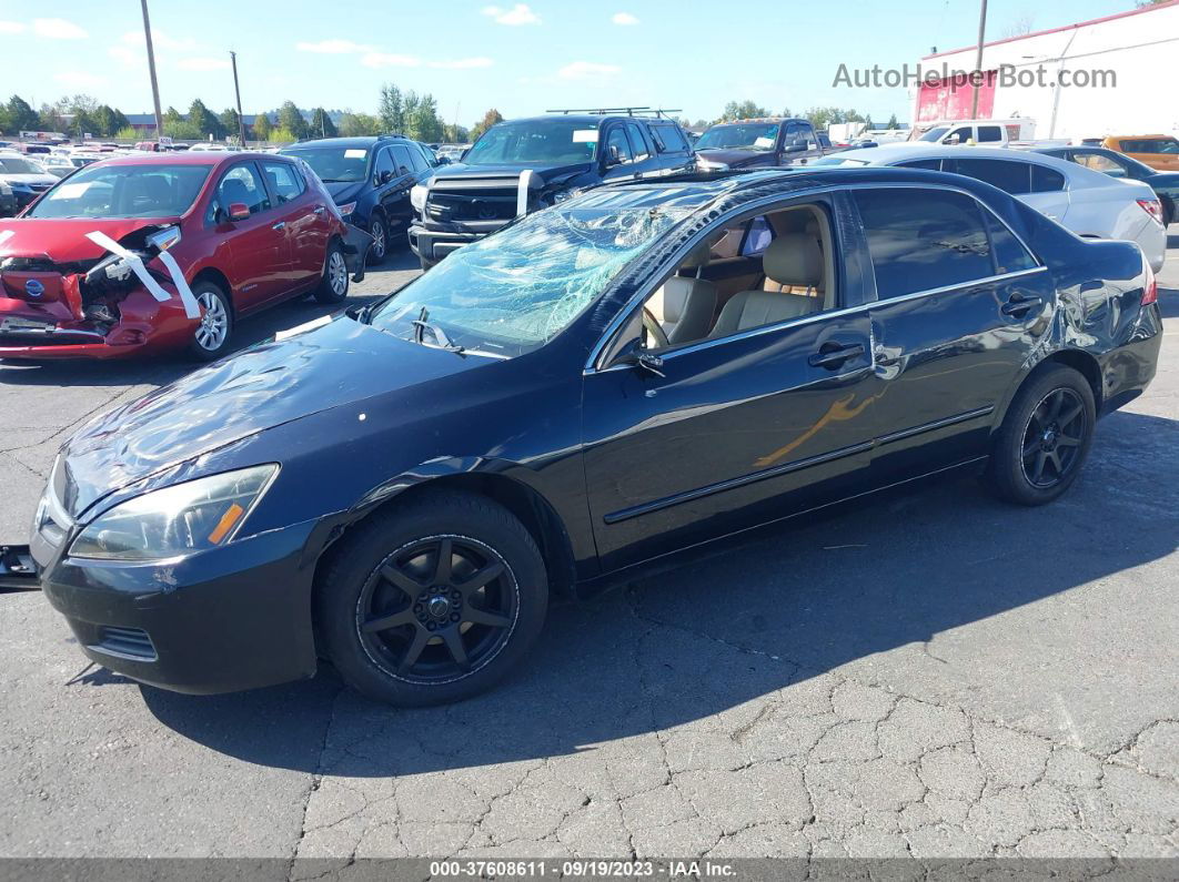 2007 Honda Accord Sdn Ex-l Black vin: 1HGCM56807A061513