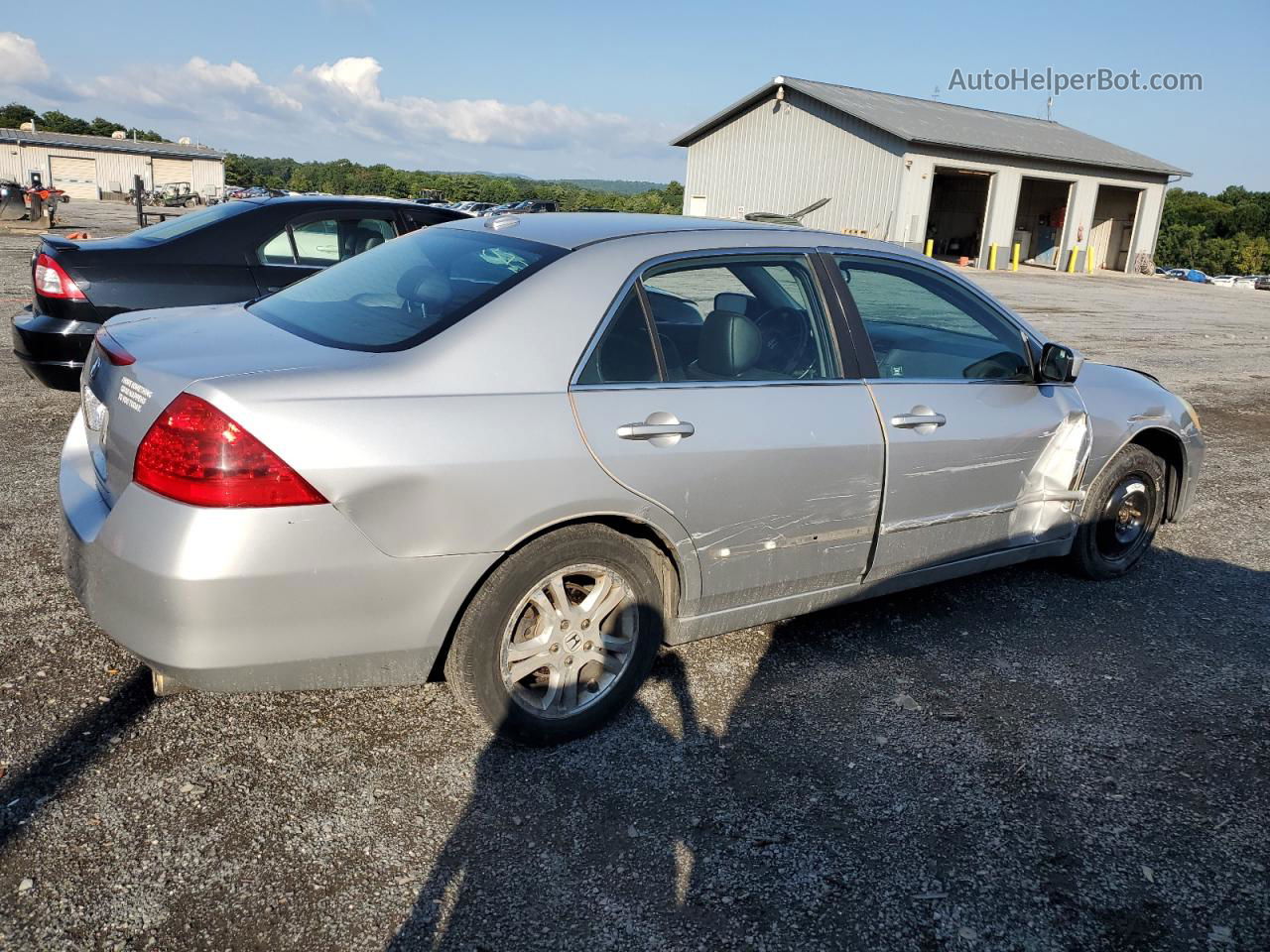 2007 Honda Accord Ex Silver vin: 1HGCM56807A110208