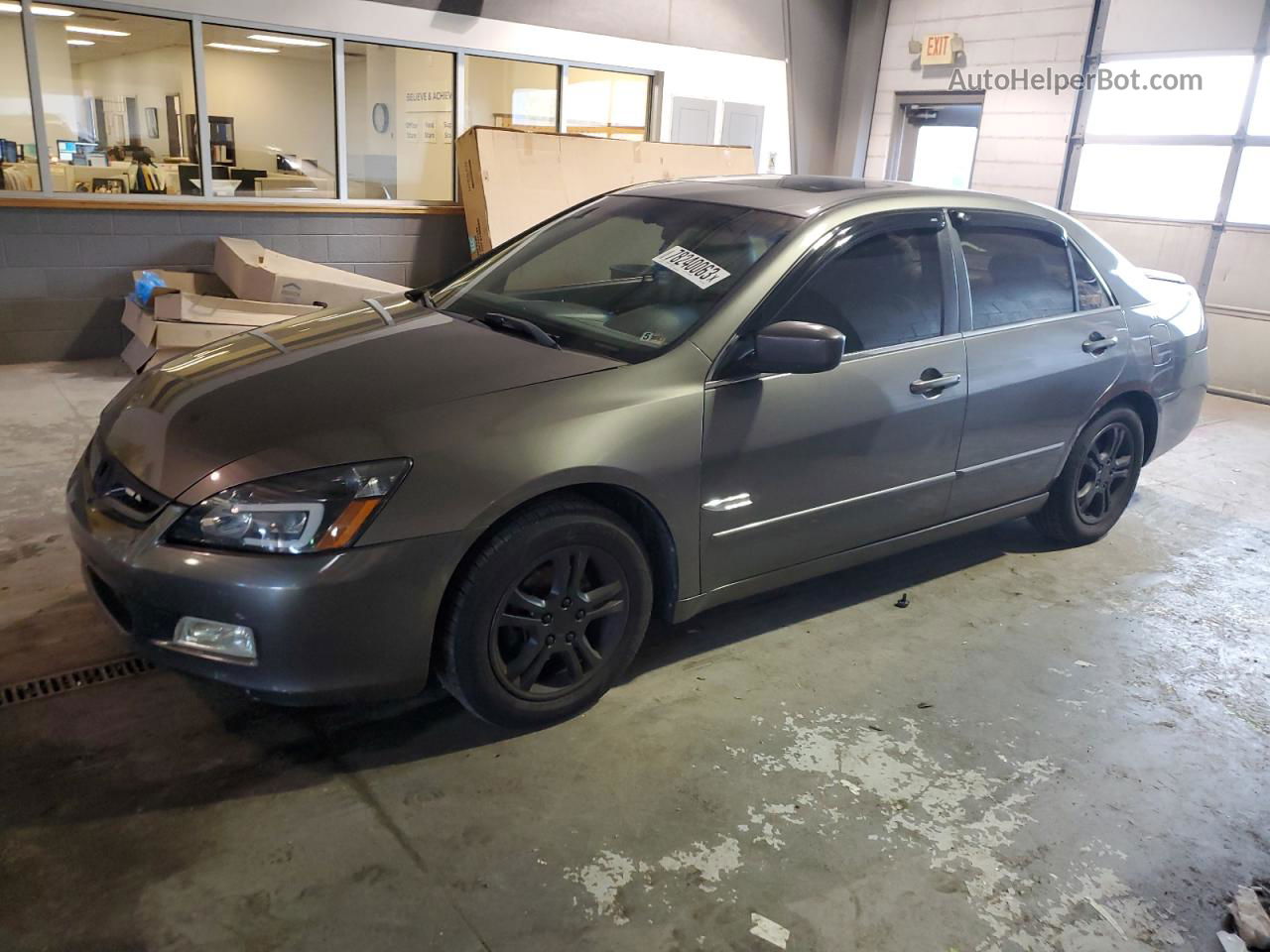 2007 Honda Accord Ex Серый vin: 1HGCM56807A206744