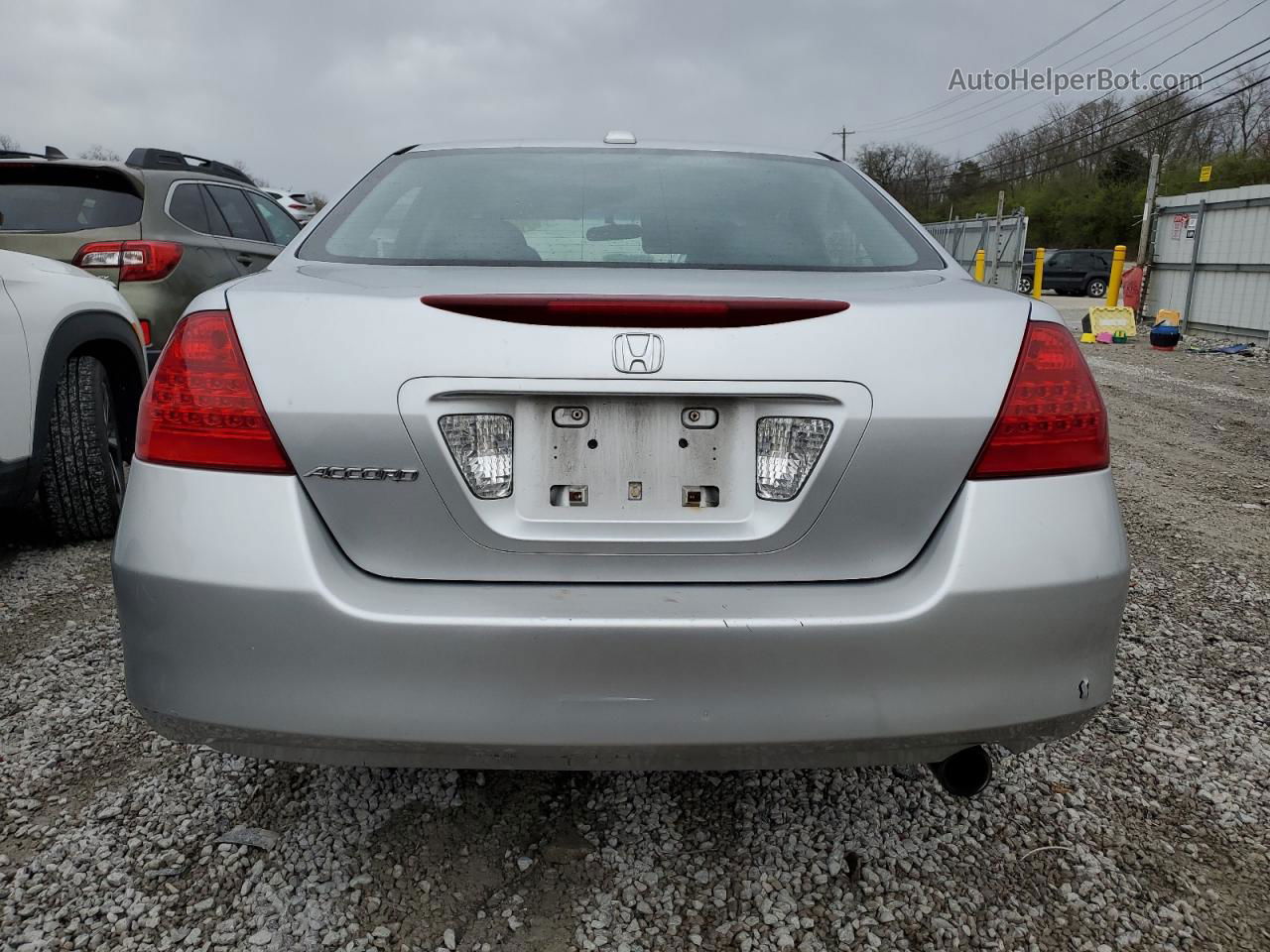 2007 Honda Accord Ex Серебряный vin: 1HGCM56817A037169