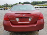 2007 Honda Accord Ex Red vin: 1HGCM56817A146683