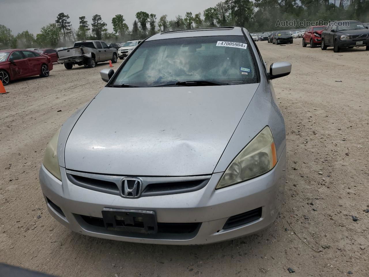 2007 Honda Accord Ex Gray vin: 1HGCM56817A175794