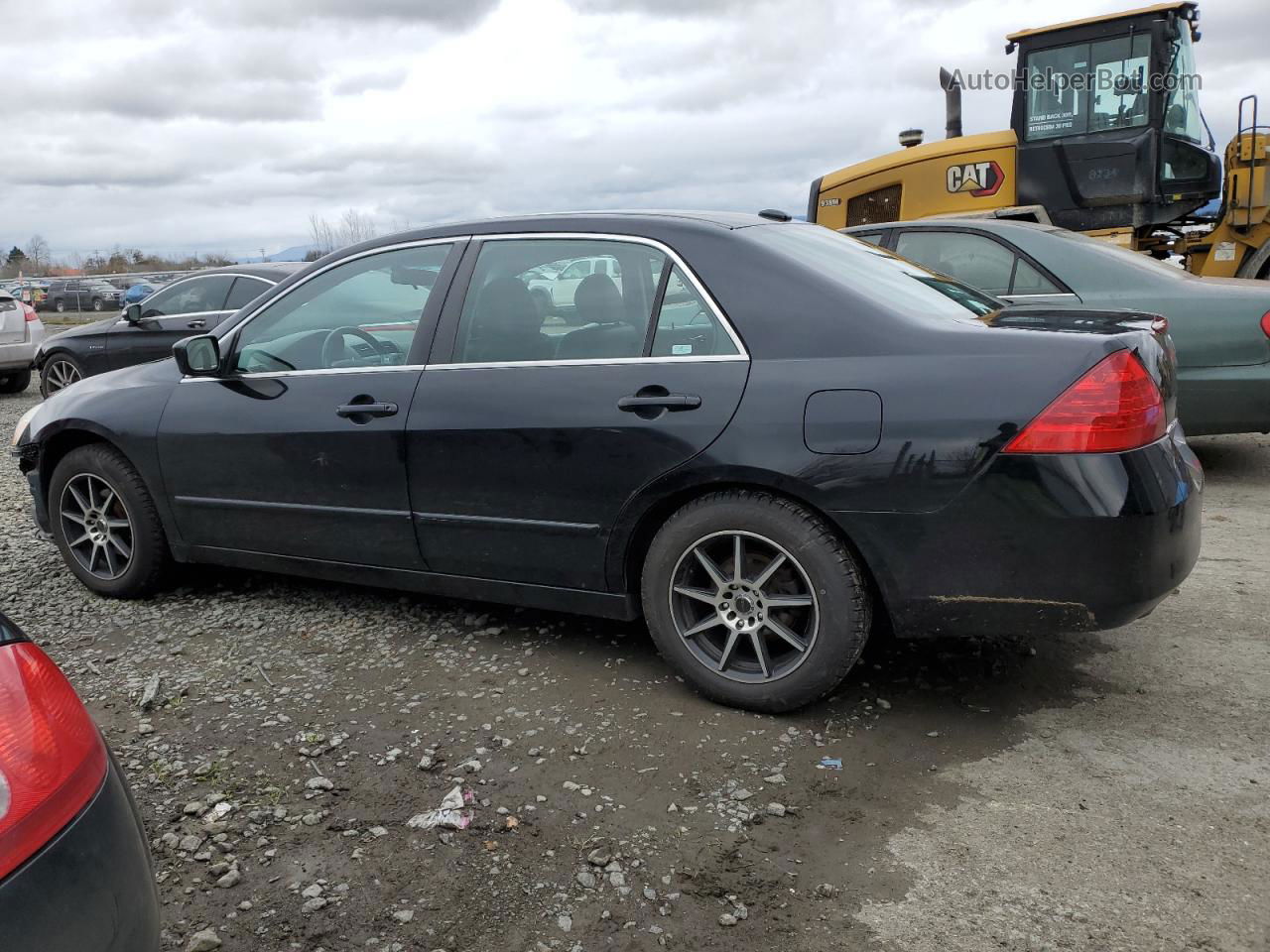 2007 Honda Accord Ex Black vin: 1HGCM56827A173634