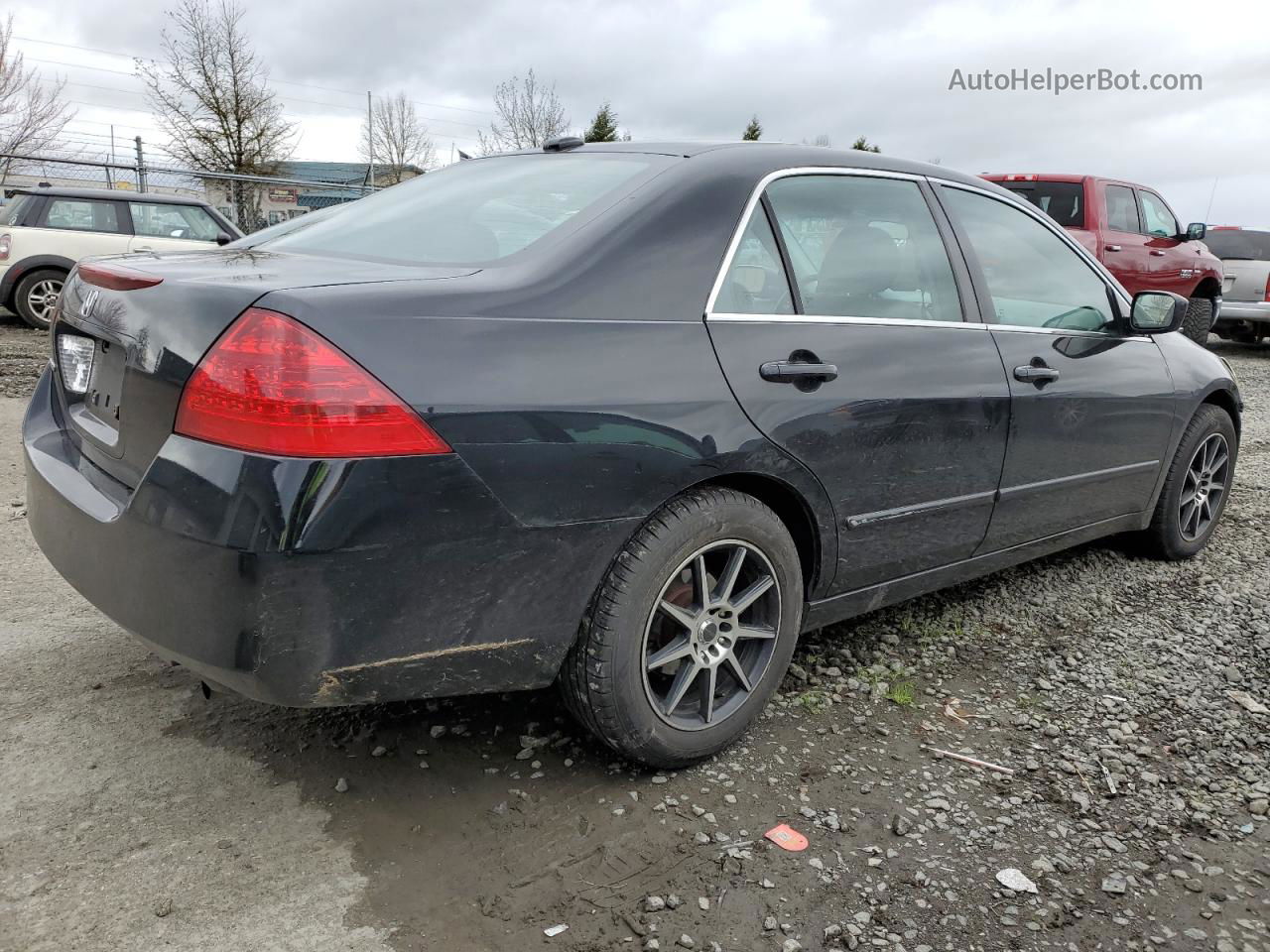 2007 Honda Accord Ex Черный vin: 1HGCM56827A173634