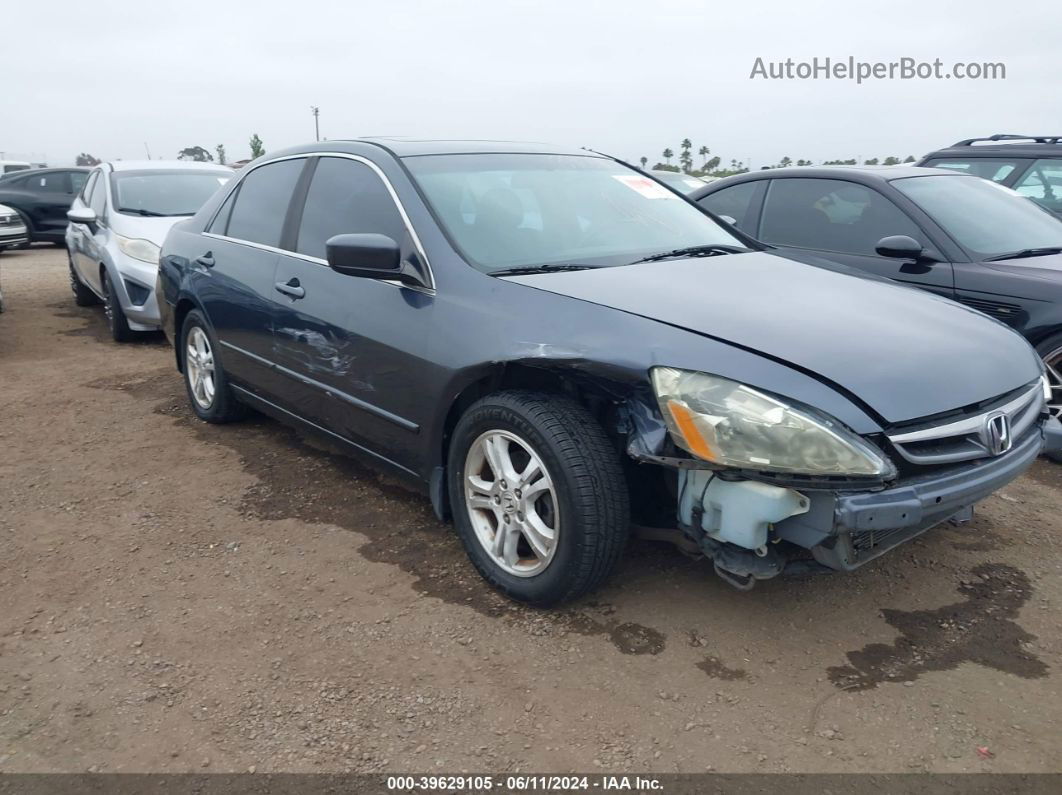 2007 Honda Accord 2.4 Ex Gray vin: 1HGCM56827A208074