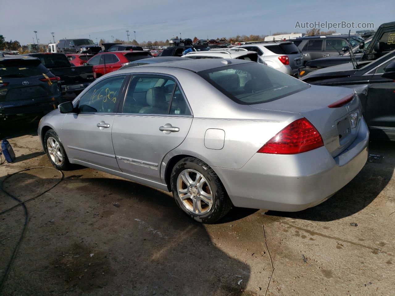 2007 Honda Accord Ex Серебряный vin: 1HGCM56827A212366