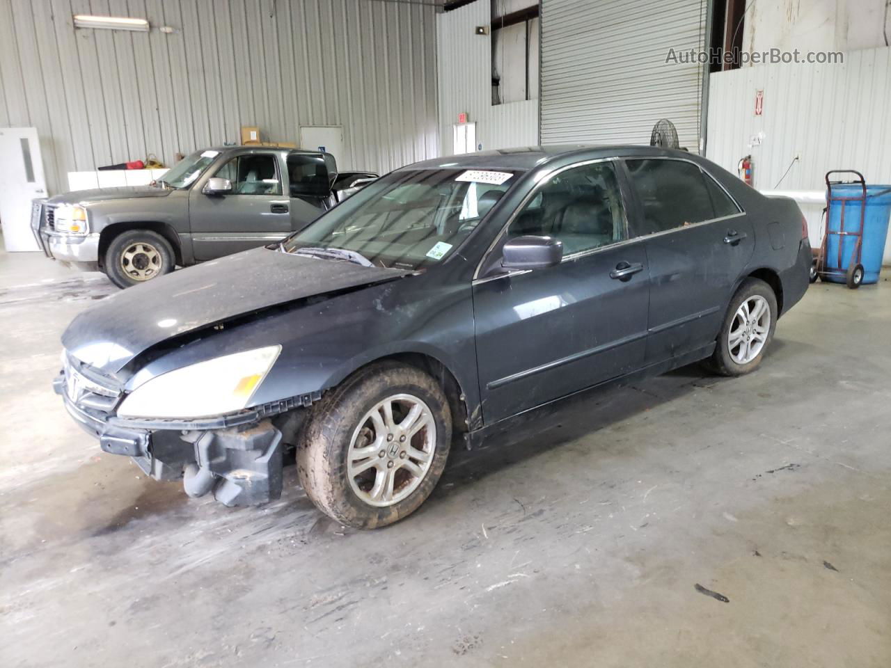 2007 Honda Accord Ex Gray vin: 1HGCM56837A059190