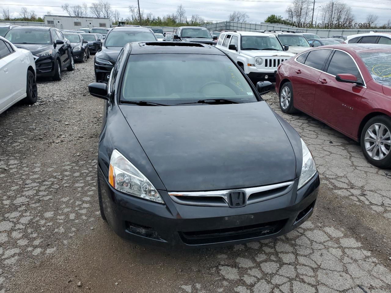 2007 Honda Accord Ex Black vin: 1HGCM56837A061537