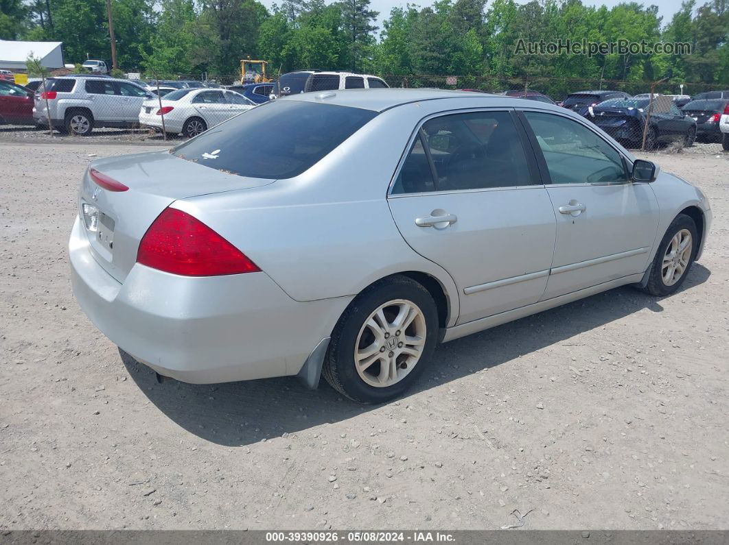 2007 Honda Accord 2.4 Ex Silver vin: 1HGCM56837A080735