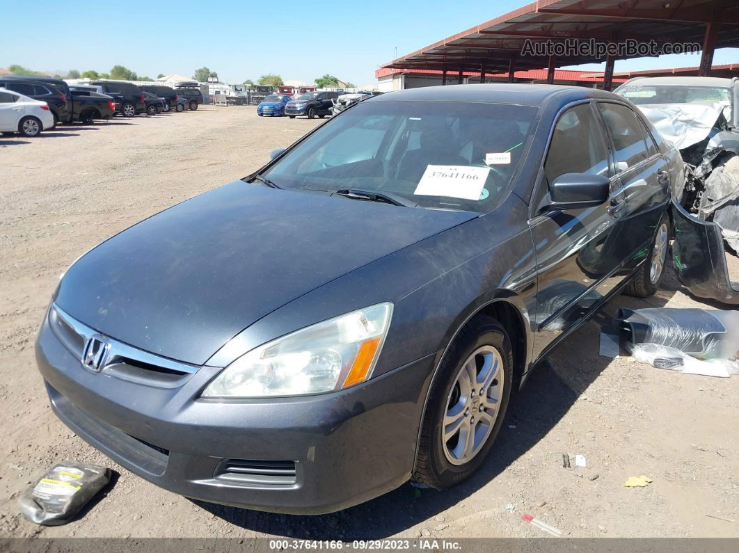 2007 Honda Accord 2.4 Ex Blue vin: 1HGCM56837A110378