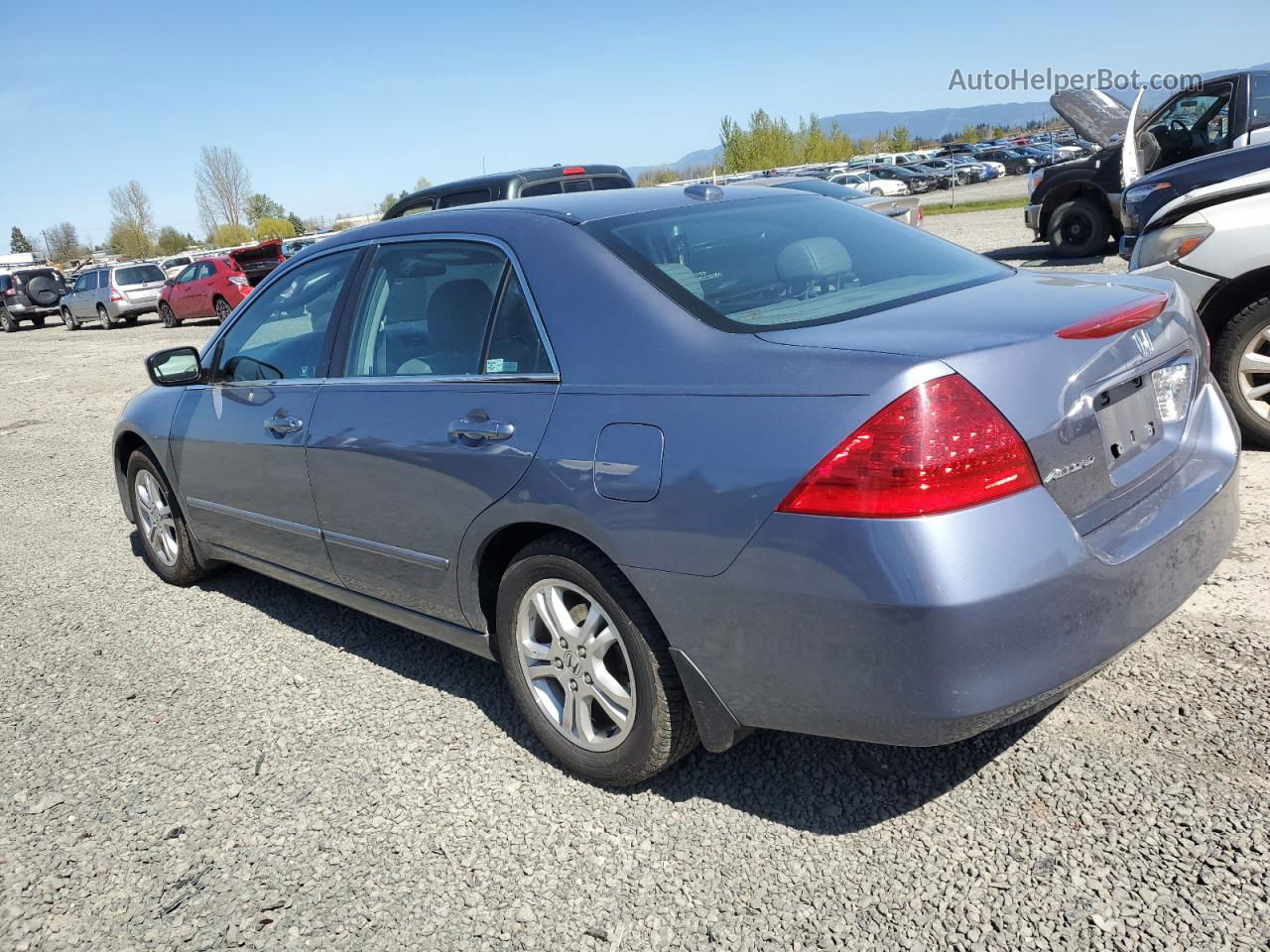 2007 Honda Accord Ex Teal vin: 1HGCM56837A147396