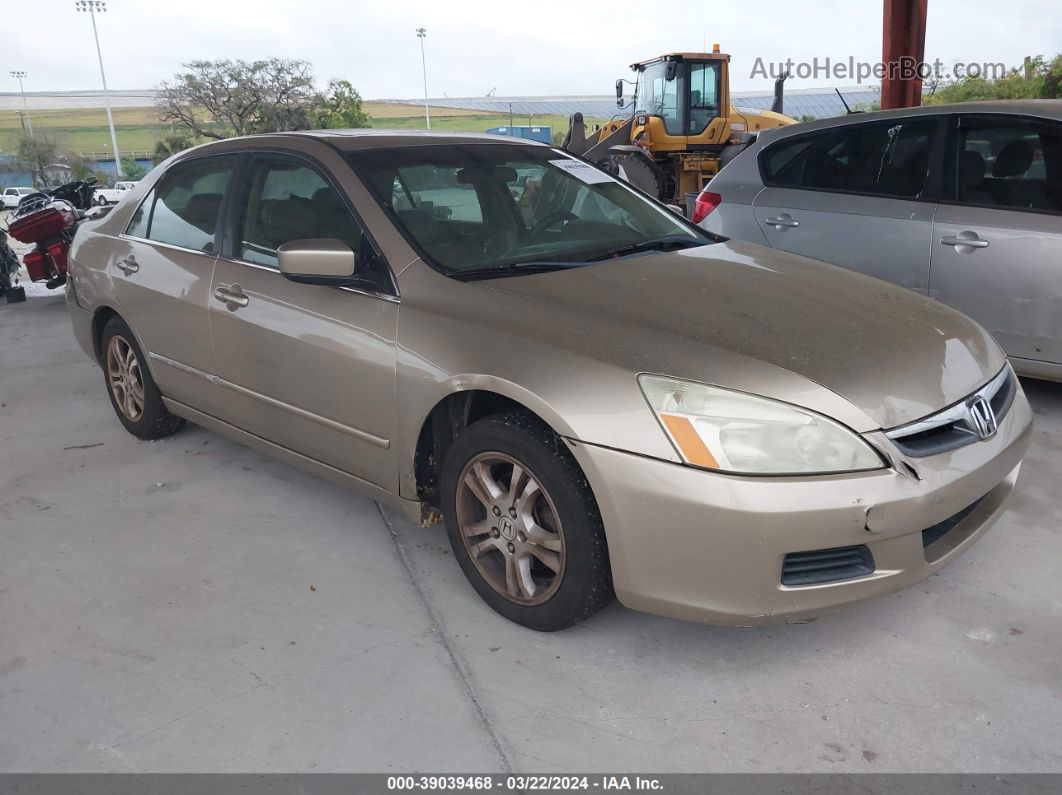 2007 Honda Accord 2.4 Ex Золотой vin: 1HGCM56847A045783