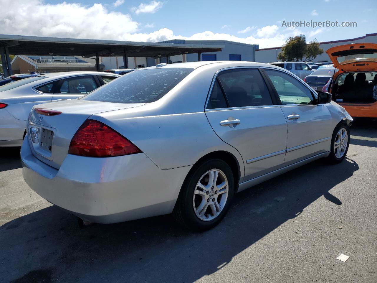 2007 Honda Accord Ex Silver vin: 1HGCM56847A092800