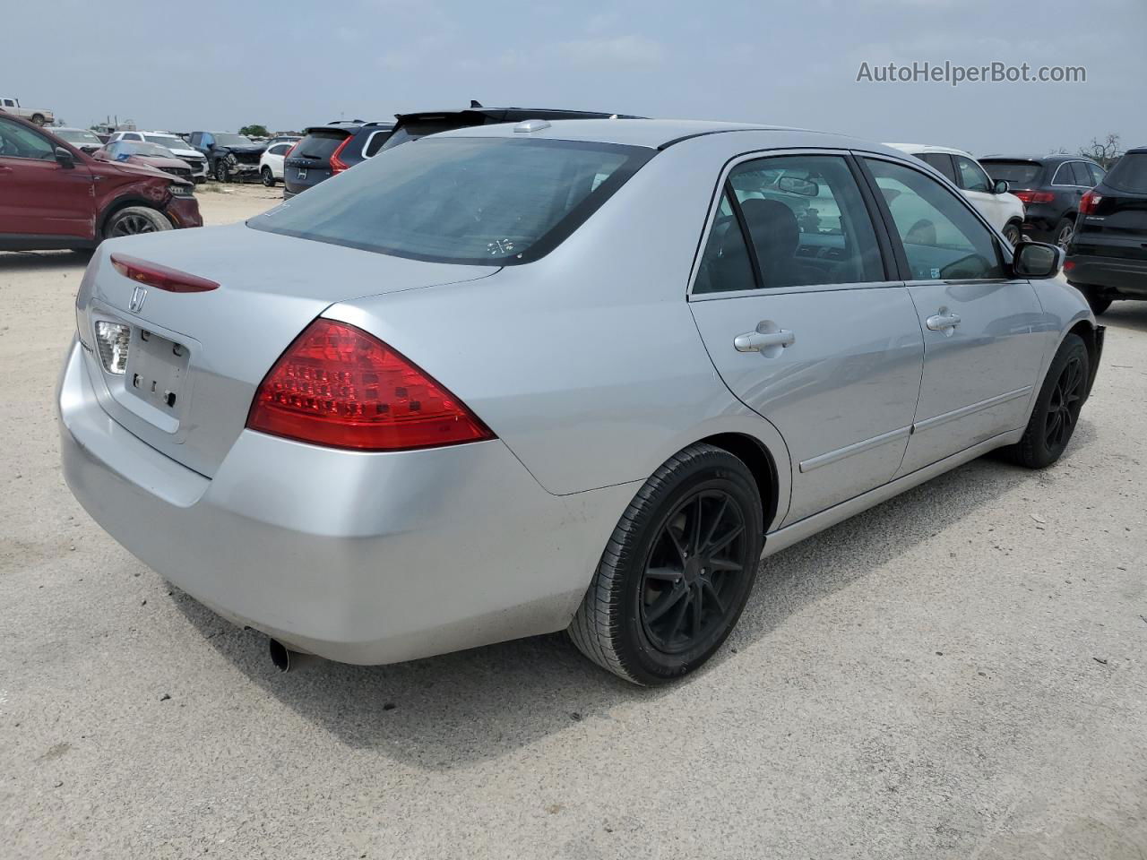 2007 Honda Accord Ex Серебряный vin: 1HGCM56847A224437