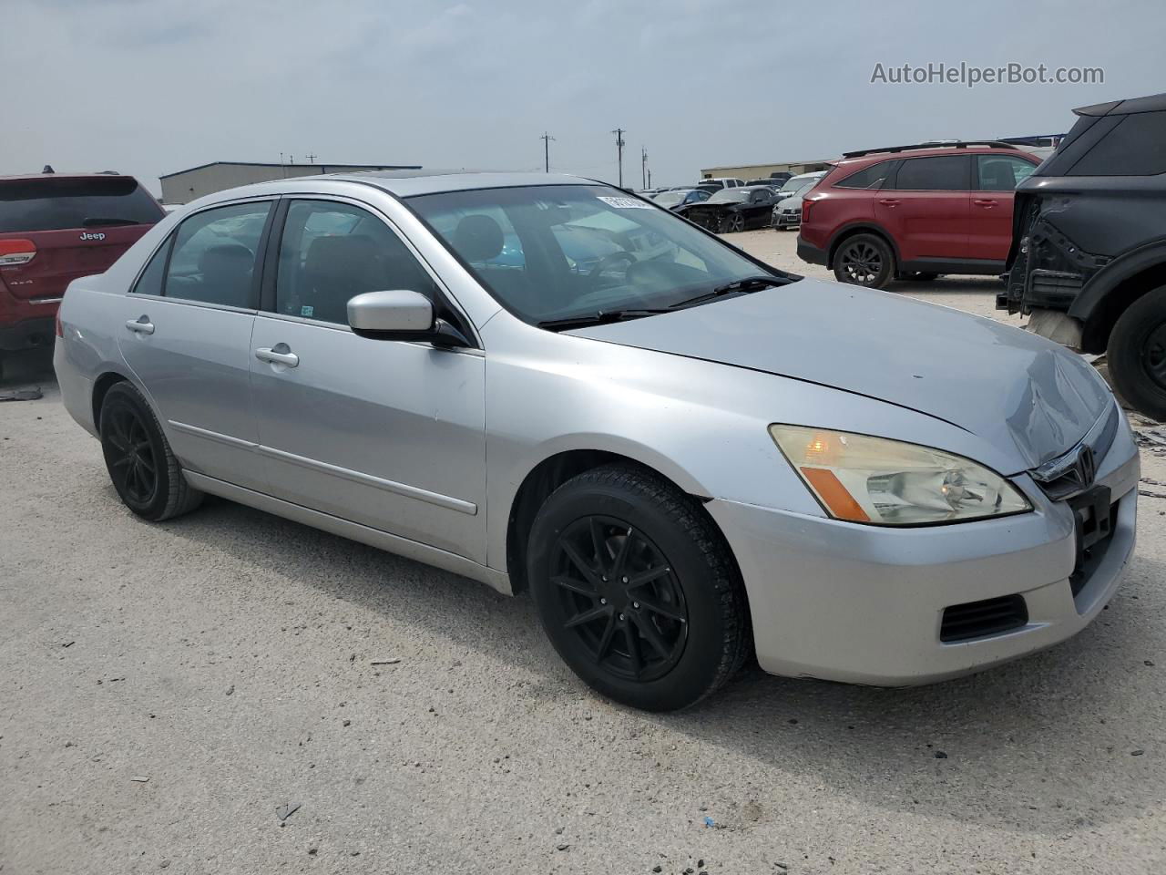 2007 Honda Accord Ex Серебряный vin: 1HGCM56847A224437