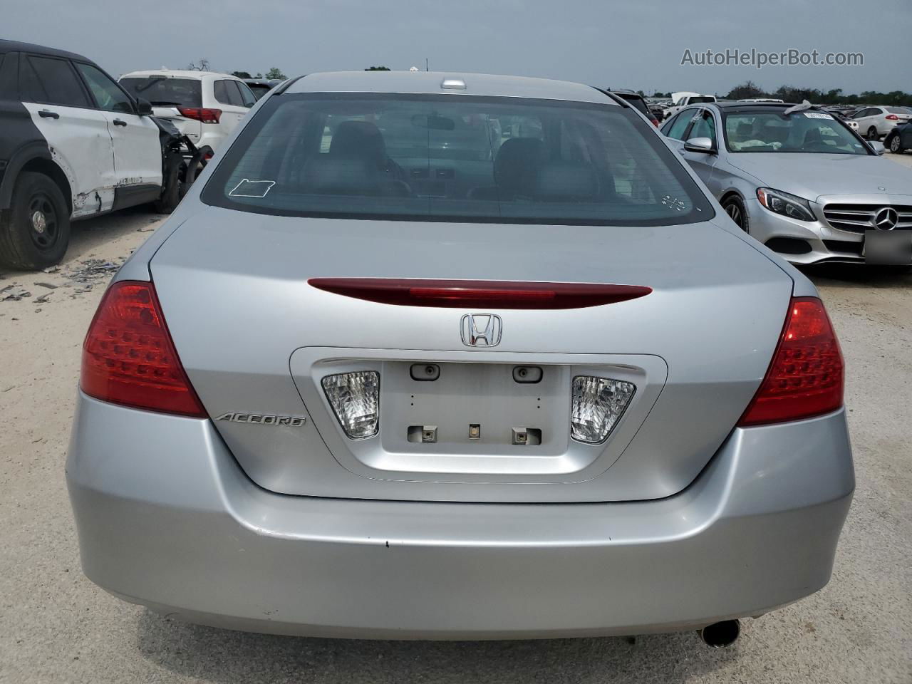 2007 Honda Accord Ex Серебряный vin: 1HGCM56847A224437