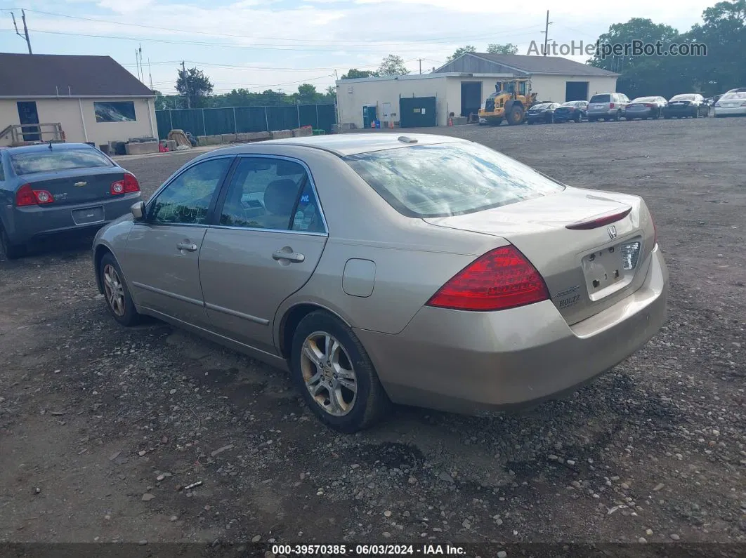 2007 Honda Accord 2.4 Ex Tan vin: 1HGCM56857A020889