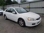 2007 Honda Accord Ex White vin: 1HGCM56857A120524