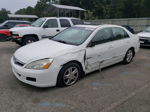 2007 Honda Accord Ex White vin: 1HGCM56857A120524