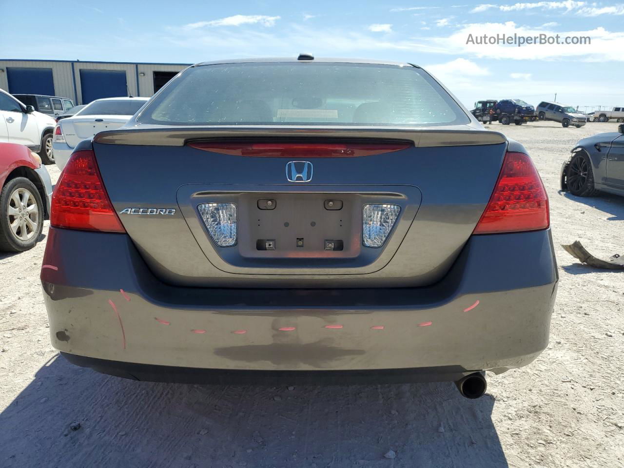 2007 Honda Accord Ex Gray vin: 1HGCM56867A020321