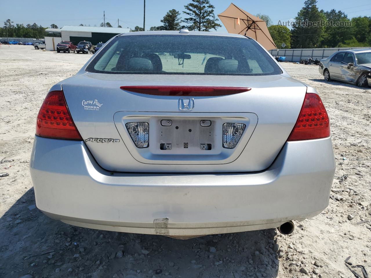 2007 Honda Accord Ex Silver vin: 1HGCM56867A029309