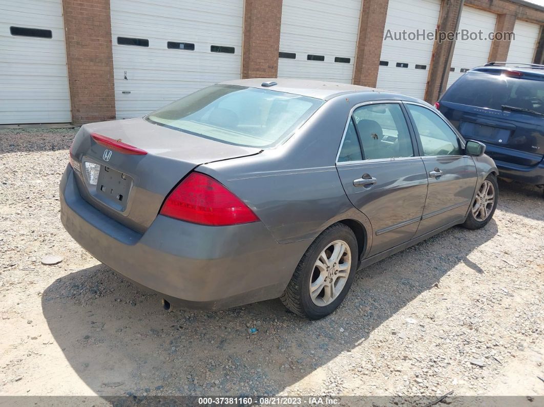 2007 Honda Accord 2.4 Ex Gray vin: 1HGCM56867A048636