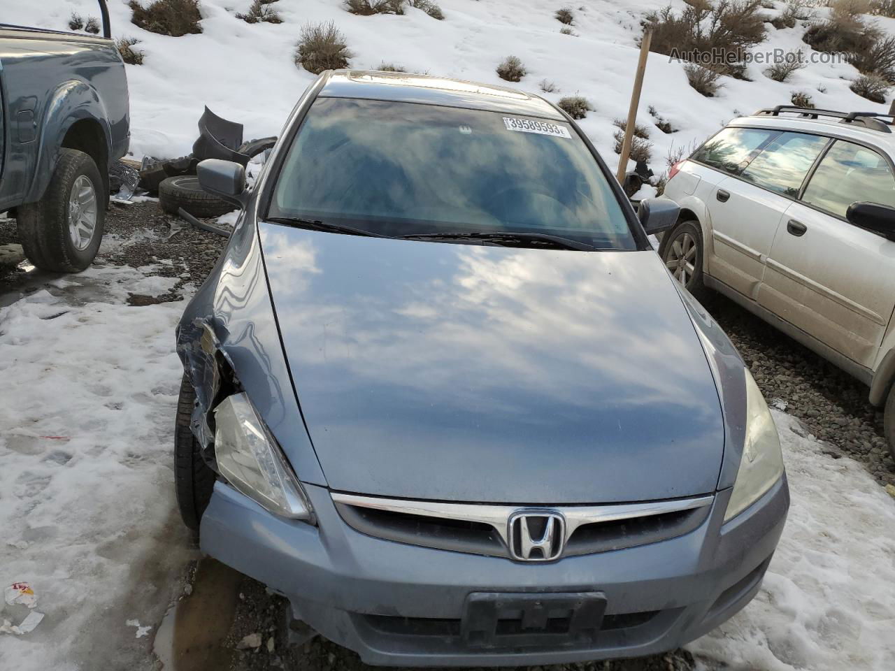 2007 Honda Accord Ex Синий vin: 1HGCM56867A060379