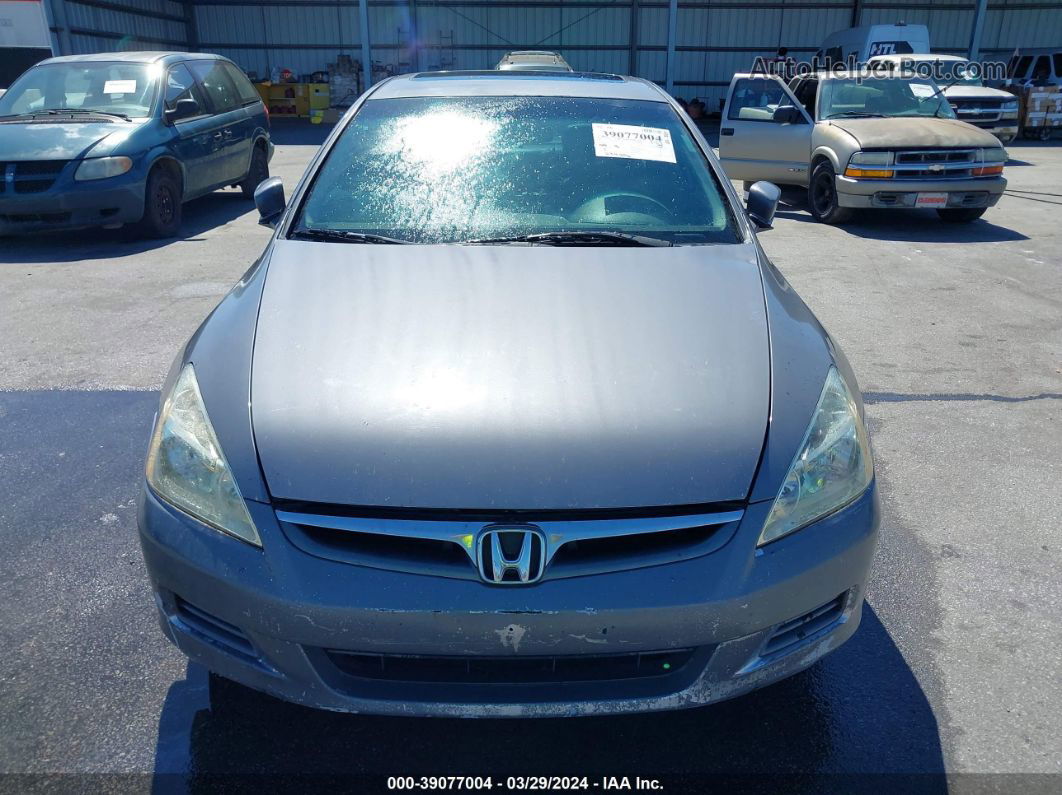 2007 Honda Accord 2.4 Ex Gray vin: 1HGCM56867A062570