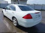 2007 Honda Accord 2.4 Ex White vin: 1HGCM56867A100203