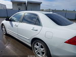 2007 Honda Accord 2.4 Ex White vin: 1HGCM56867A100203