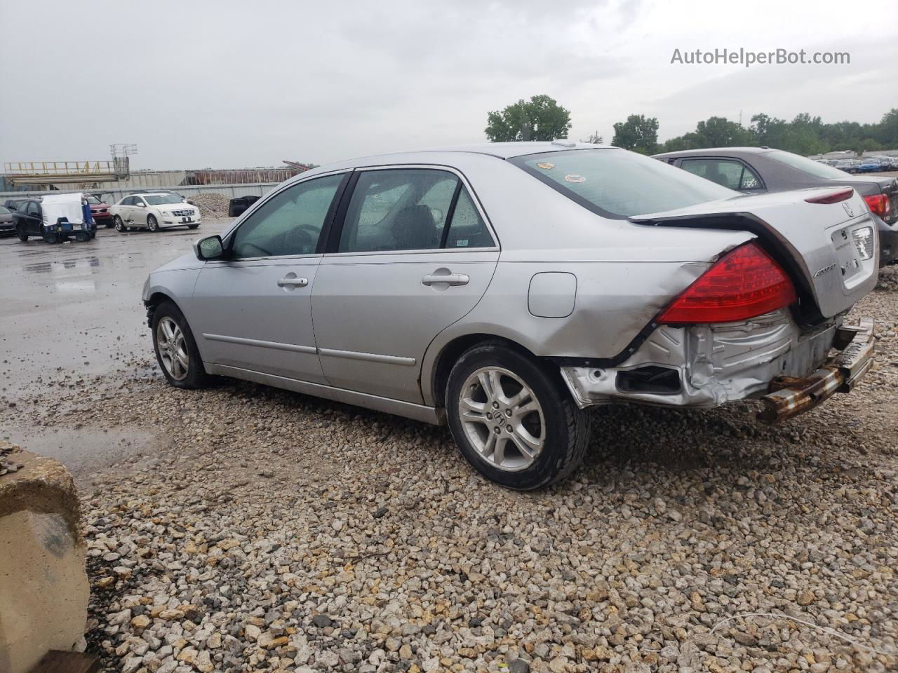 2007 Honda Accord Ex Серебряный vin: 1HGCM56867A224472