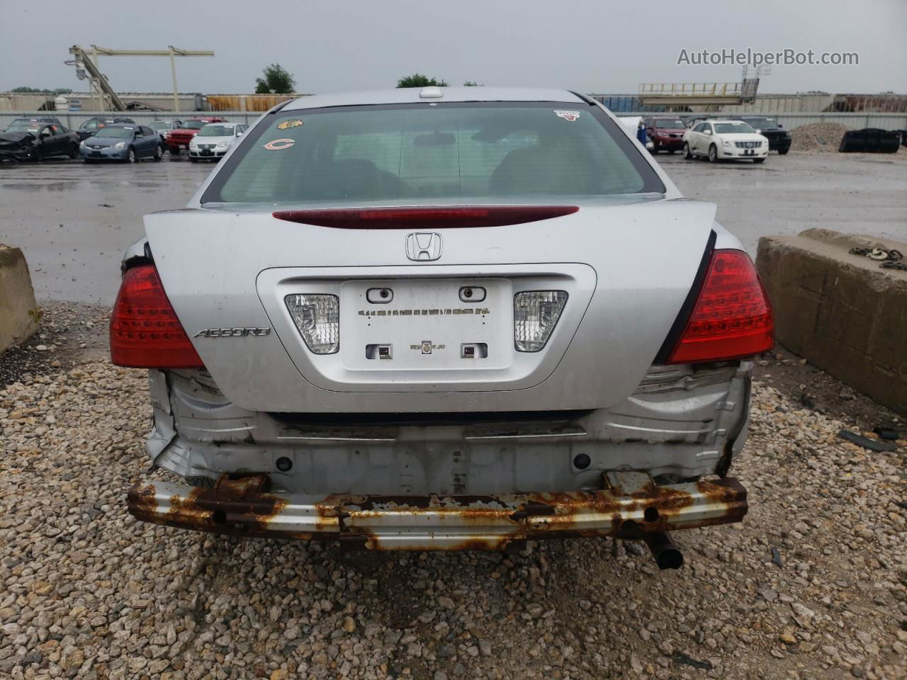 2007 Honda Accord Ex Silver vin: 1HGCM56867A224472