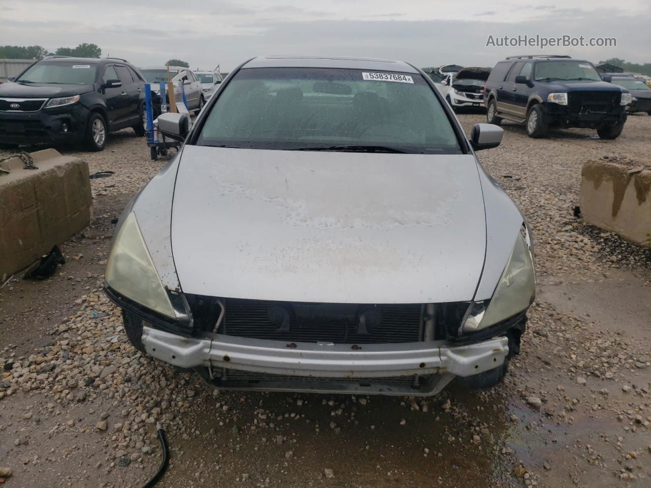 2007 Honda Accord Ex Silver vin: 1HGCM56867A224472