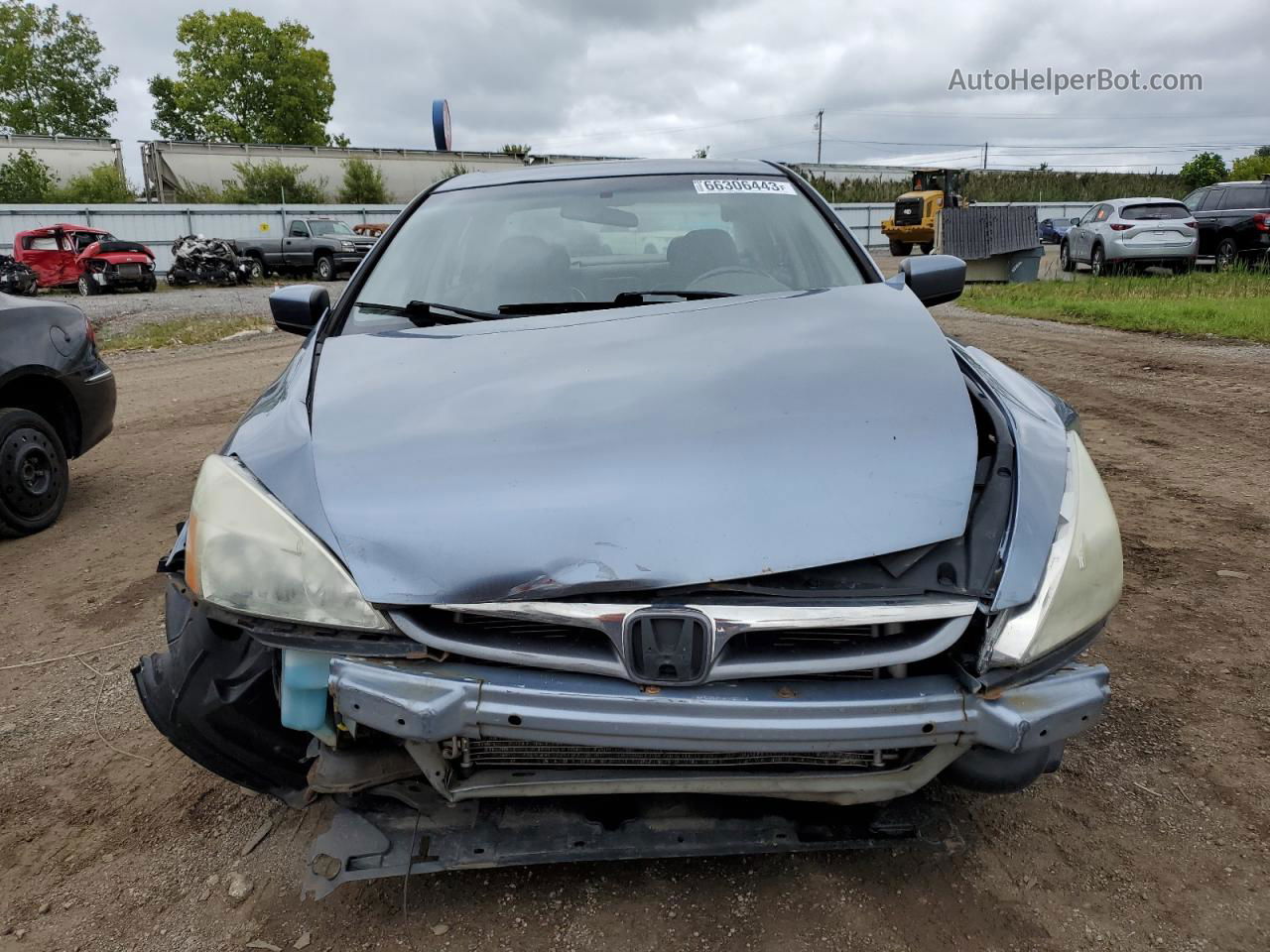 2007 Honda Accord Ex Blue vin: 1HGCM56877A007609