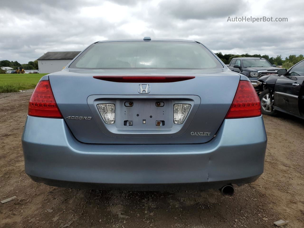 2007 Honda Accord Ex Blue vin: 1HGCM56877A007609