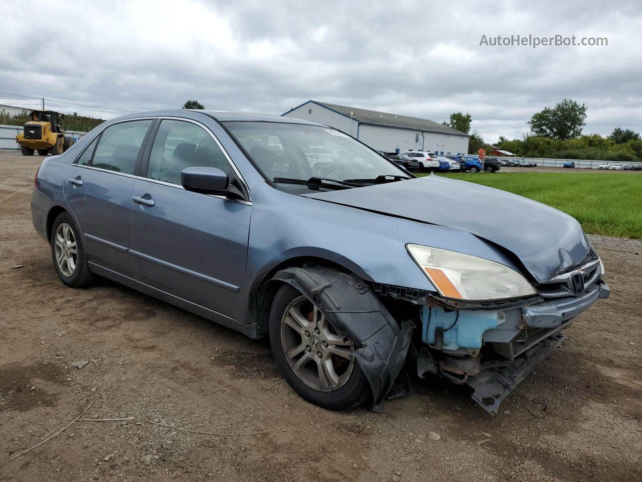 2007 Honda Accord Ex Blue vin: 1HGCM56877A007609